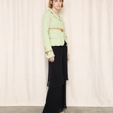 Ermano Scervino Light Green Ruffled Jacket