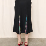 Sonia Rykiel Wool Skirt with Colorful Accents