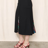 Sonia Rykiel Wool Skirt with Colorful Accents