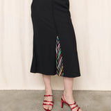 Sonia Rykiel Wool Skirt with Colorful Accents