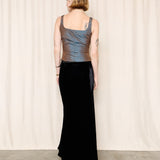 JPG Velvet Long Skirt