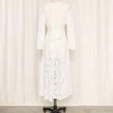 Vintage Lace Duster with Sheer Front Panels