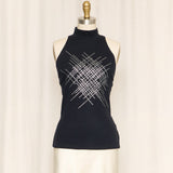 Versace Black Sleeveless Top