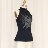 Versace Black Sleeveless Top