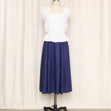 JPG Navy Midi Skirt