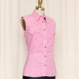 Versace Jeans Couture Pink Sleeveless Shirt