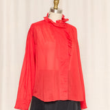 Marant Etoile Red Ruffled Blouse