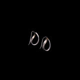 Sterling Silver Open Teardrop Loop Earrings