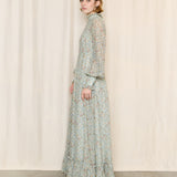 John Charles of London Floral Smocked Maxi Dress
