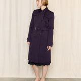 Miu Miu 2000s Purple Trench Coat