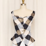 Vivienne Westwood Anglomania Checkered Top with Shawl