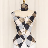 Vivienne Westwood Anglomania Checkered Top with Shawl
