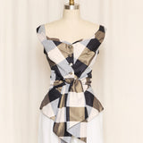 Vivienne Westwood Anglomania Checkered Top with Shawl
