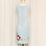 Amuleti Beaded Silk Dress
