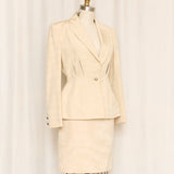 Claude Montana Beige Skirt Suit