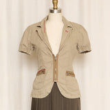 FTP Khaki Zip Up Top