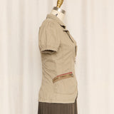 FTP Khaki Zip Up Top